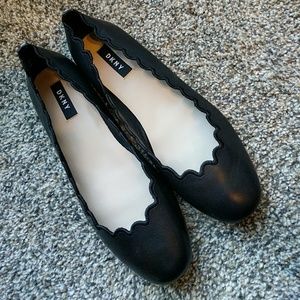 dkny scalloped flats